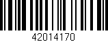 Código de barras (EAN, GTIN, SKU, ISBN): '42014170'