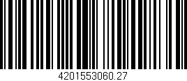 Código de barras (EAN, GTIN, SKU, ISBN): '4201553060.27'