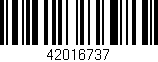 Código de barras (EAN, GTIN, SKU, ISBN): '42016737'