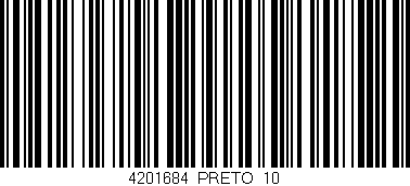 Código de barras (EAN, GTIN, SKU, ISBN): '4201684/PRETO_10'