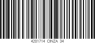 Código de barras (EAN, GTIN, SKU, ISBN): '4201714/CINZA_34'