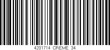 Código de barras (EAN, GTIN, SKU, ISBN): '4201714/CREME_34'