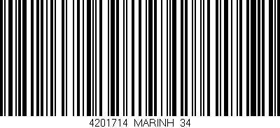 Código de barras (EAN, GTIN, SKU, ISBN): '4201714/MARINH_34'