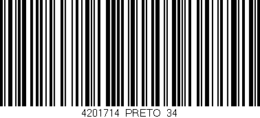 Código de barras (EAN, GTIN, SKU, ISBN): '4201714/PRETO_34'