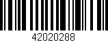 Código de barras (EAN, GTIN, SKU, ISBN): '42020288'