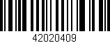 Código de barras (EAN, GTIN, SKU, ISBN): '42020409'