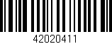 Código de barras (EAN, GTIN, SKU, ISBN): '42020411'