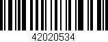 Código de barras (EAN, GTIN, SKU, ISBN): '42020534'