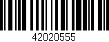 Código de barras (EAN, GTIN, SKU, ISBN): '42020555'