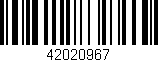 Código de barras (EAN, GTIN, SKU, ISBN): '42020967'