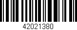 Código de barras (EAN, GTIN, SKU, ISBN): '42021380'