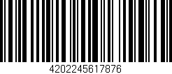Código de barras (EAN, GTIN, SKU, ISBN): '4202245617876'