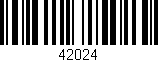 Código de barras (EAN, GTIN, SKU, ISBN): '42024'