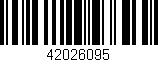 Código de barras (EAN, GTIN, SKU, ISBN): '42026095'