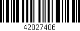 Código de barras (EAN, GTIN, SKU, ISBN): '42027406'