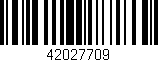 Código de barras (EAN, GTIN, SKU, ISBN): '42027709'