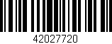 Código de barras (EAN, GTIN, SKU, ISBN): '42027720'