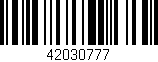 Código de barras (EAN, GTIN, SKU, ISBN): '42030777'
