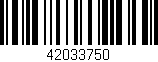 Código de barras (EAN, GTIN, SKU, ISBN): '42033750'