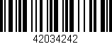 Código de barras (EAN, GTIN, SKU, ISBN): '42034242'