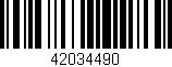 Código de barras (EAN, GTIN, SKU, ISBN): '42034490'