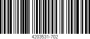 Código de barras (EAN, GTIN, SKU, ISBN): '4203531-702'