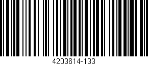 Código de barras (EAN, GTIN, SKU, ISBN): '4203614-133'