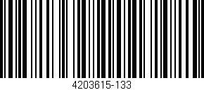 Código de barras (EAN, GTIN, SKU, ISBN): '4203615-133'
