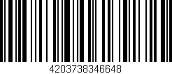 Código de barras (EAN, GTIN, SKU, ISBN): '4203738346648'