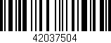 Código de barras (EAN, GTIN, SKU, ISBN): '42037504'