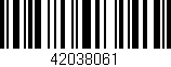 Código de barras (EAN, GTIN, SKU, ISBN): '42038061'