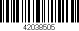 Código de barras (EAN, GTIN, SKU, ISBN): '42038505'