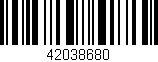 Código de barras (EAN, GTIN, SKU, ISBN): '42038680'