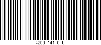 Código de barras (EAN, GTIN, SKU, ISBN): '4203_141_0_U'