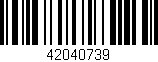 Código de barras (EAN, GTIN, SKU, ISBN): '42040739'