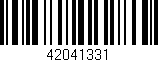 Código de barras (EAN, GTIN, SKU, ISBN): '42041331'