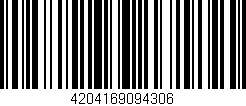 Código de barras (EAN, GTIN, SKU, ISBN): '4204169094306'
