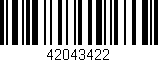 Código de barras (EAN, GTIN, SKU, ISBN): '42043422'