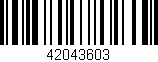 Código de barras (EAN, GTIN, SKU, ISBN): '42043603'