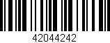 Código de barras (EAN, GTIN, SKU, ISBN): '42044242'