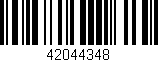 Código de barras (EAN, GTIN, SKU, ISBN): '42044348'