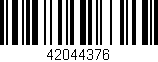 Código de barras (EAN, GTIN, SKU, ISBN): '42044376'