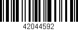 Código de barras (EAN, GTIN, SKU, ISBN): '42044592'