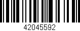 Código de barras (EAN, GTIN, SKU, ISBN): '42045592'