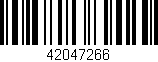 Código de barras (EAN, GTIN, SKU, ISBN): '42047266'