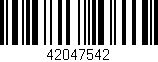 Código de barras (EAN, GTIN, SKU, ISBN): '42047542'