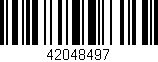 Código de barras (EAN, GTIN, SKU, ISBN): '42048497'