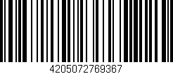 Código de barras (EAN, GTIN, SKU, ISBN): '4205072769367'