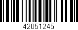 Código de barras (EAN, GTIN, SKU, ISBN): '42051245'
