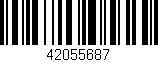 Código de barras (EAN, GTIN, SKU, ISBN): '42055687'